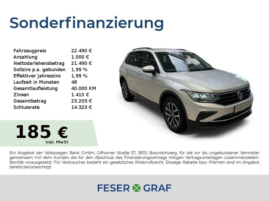 Volkswagen Tiguan Life 1.4 TSI/eHybrid DSG/LED/Sitzhzg./Nav Leasing
