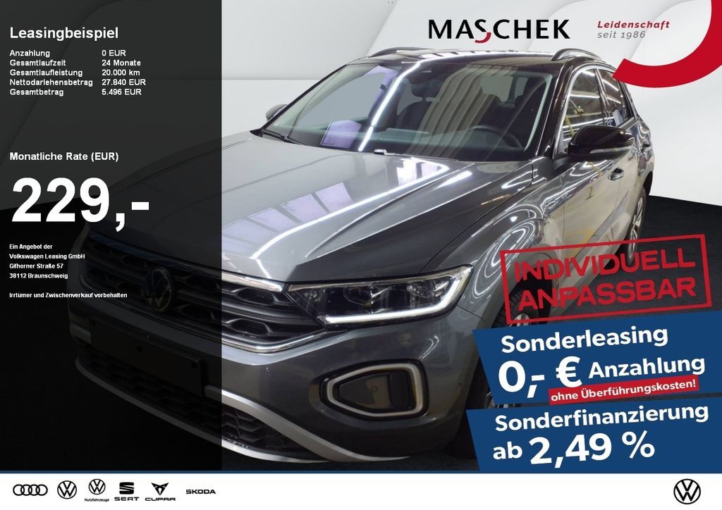 Volkswagen T-ROC Goal 2.0 TDI DSG Navi AHK Kamera GRA Sitzh Leasing