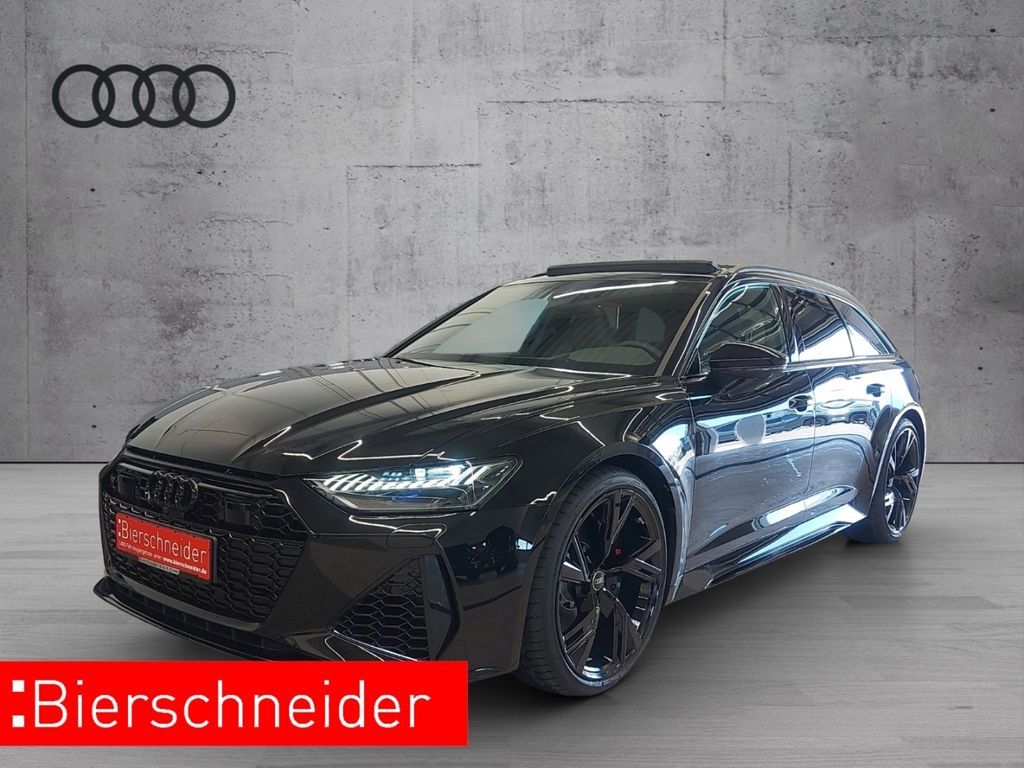 Audi RS6 Avant All Black LASER 22 B&O PANO HEAD-UP 36 Leasing