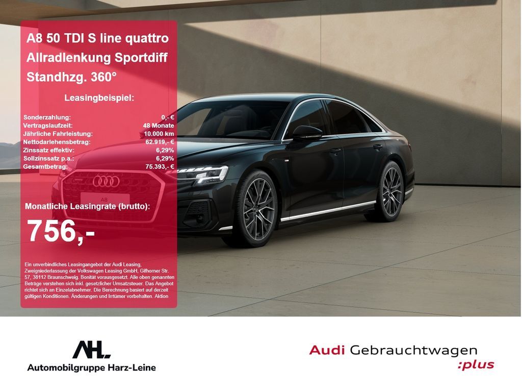 Audi A8 50 TDI S line quattro Allradlenkung Sportdiff Leasing