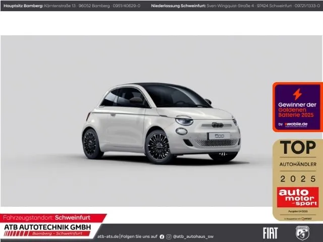 Fiat 500e Cabrio La Prima 42 kWh Navi PDCv+h Rückfahr