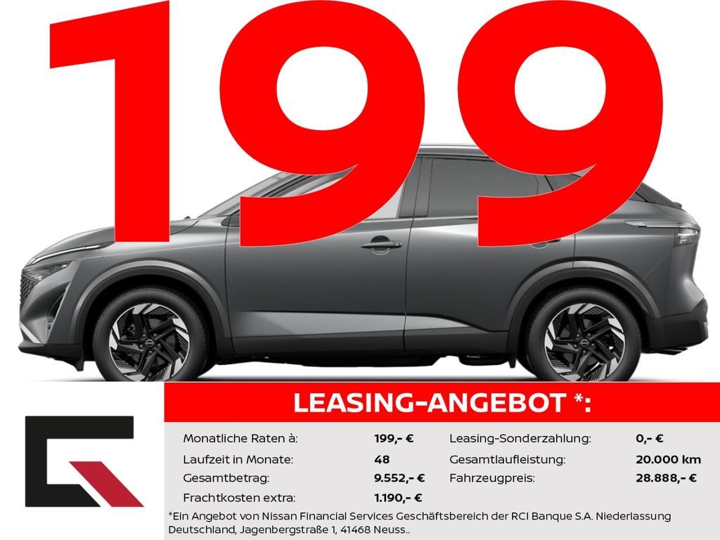 Nissan Qashqai N-CONNECTA Komfort 140PS Winter/HUD/AVM/ Leasing