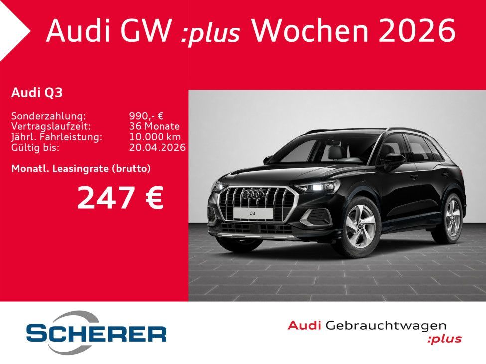 Audi Q3 SUV advanced 35 TFSI LED KAMERA NAVI SITZHEIZ Leasing