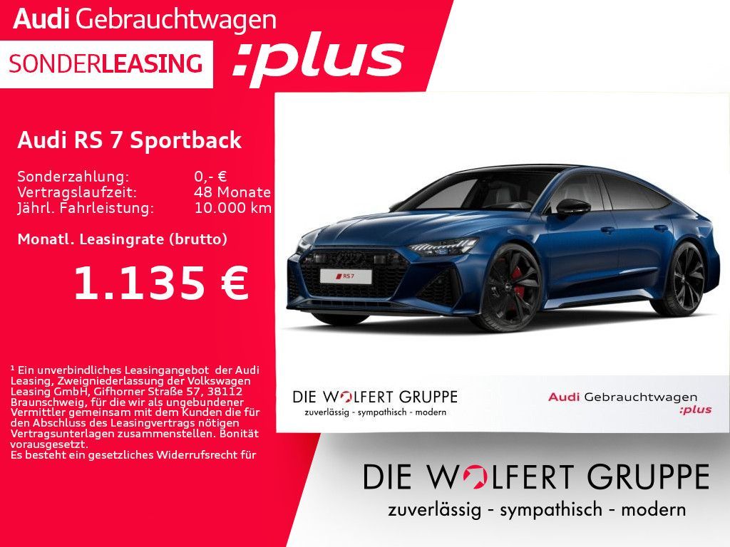 Audi RS 7 Sportback RS-SPORTAGA*PANO*STANDHZG*280KM/H Leasing