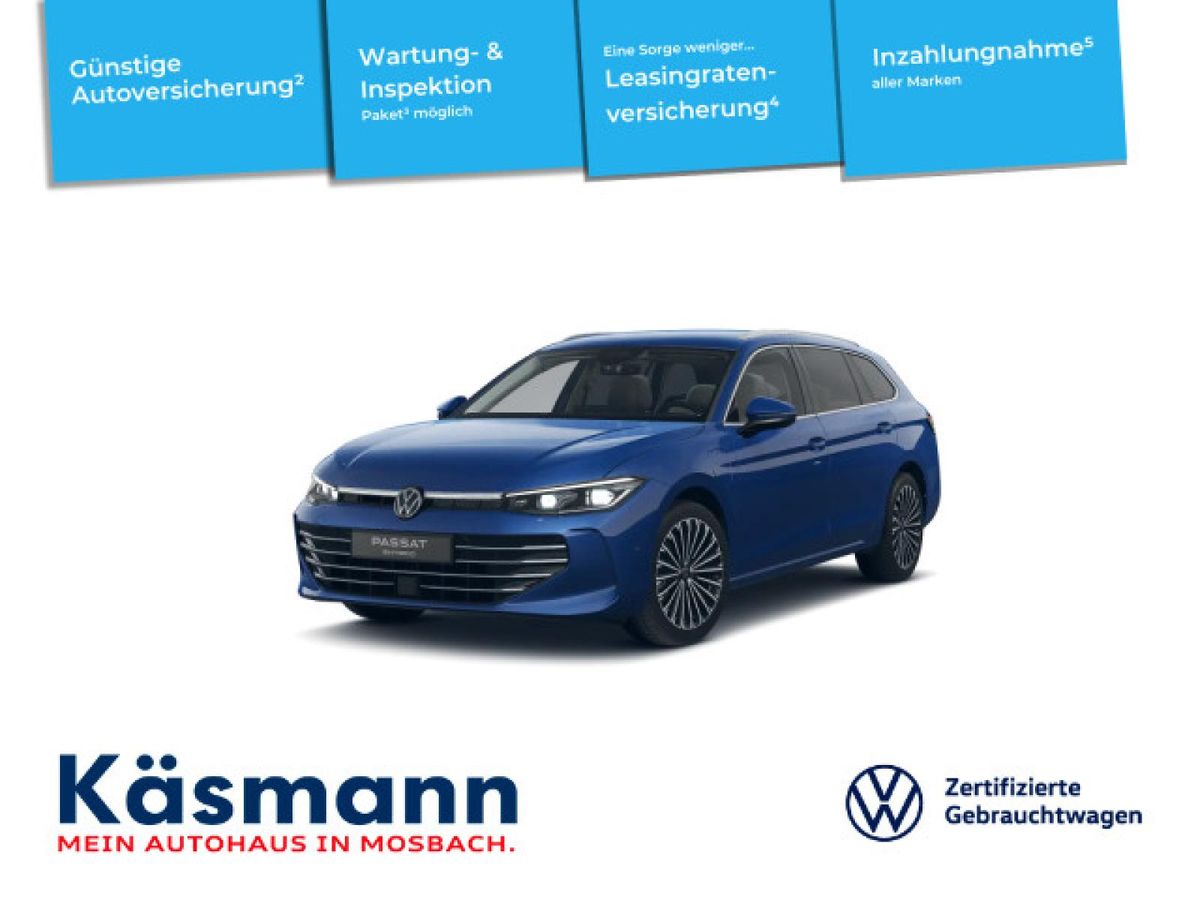 Volkswagen Passat Elegance 1.5 eHybrid AHK HUD 360 DCC INKL. WINTERRÄDER + GARANTIE Leasing