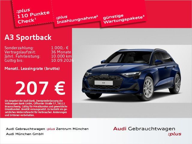 Audi A3 Sportback 40 TFSI e S tronic AHK/Navi+/Virtua Leasing