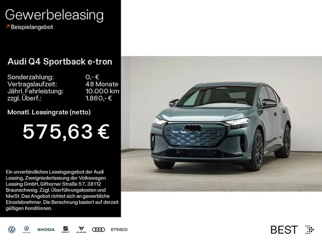 Audi Q4 Sportback e-tron quattro*Pano*S-Line*HUB*21Zo