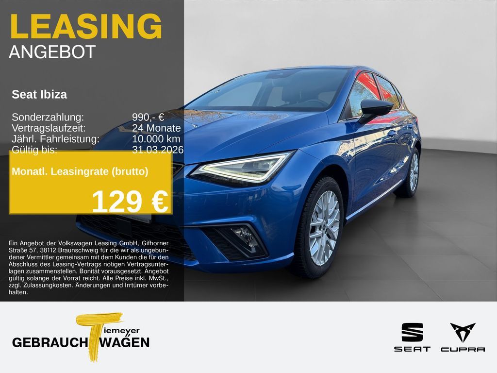 Seat Ibiza 1.0 TSI DSG XCELLENCE KAMERA LED NAVI ACC Leasing