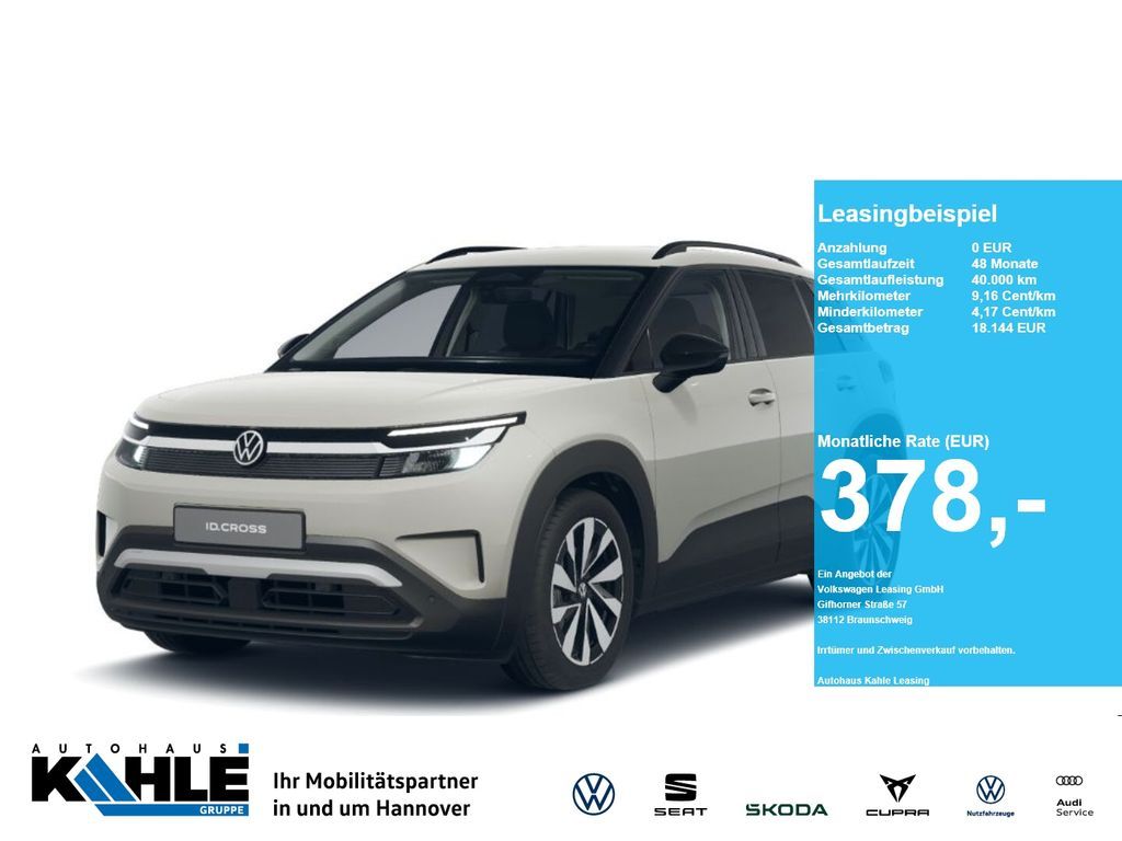 Volkswagen ID. Cross Life 52 kWh CarPlay CCS ACC AHK LED Leasing