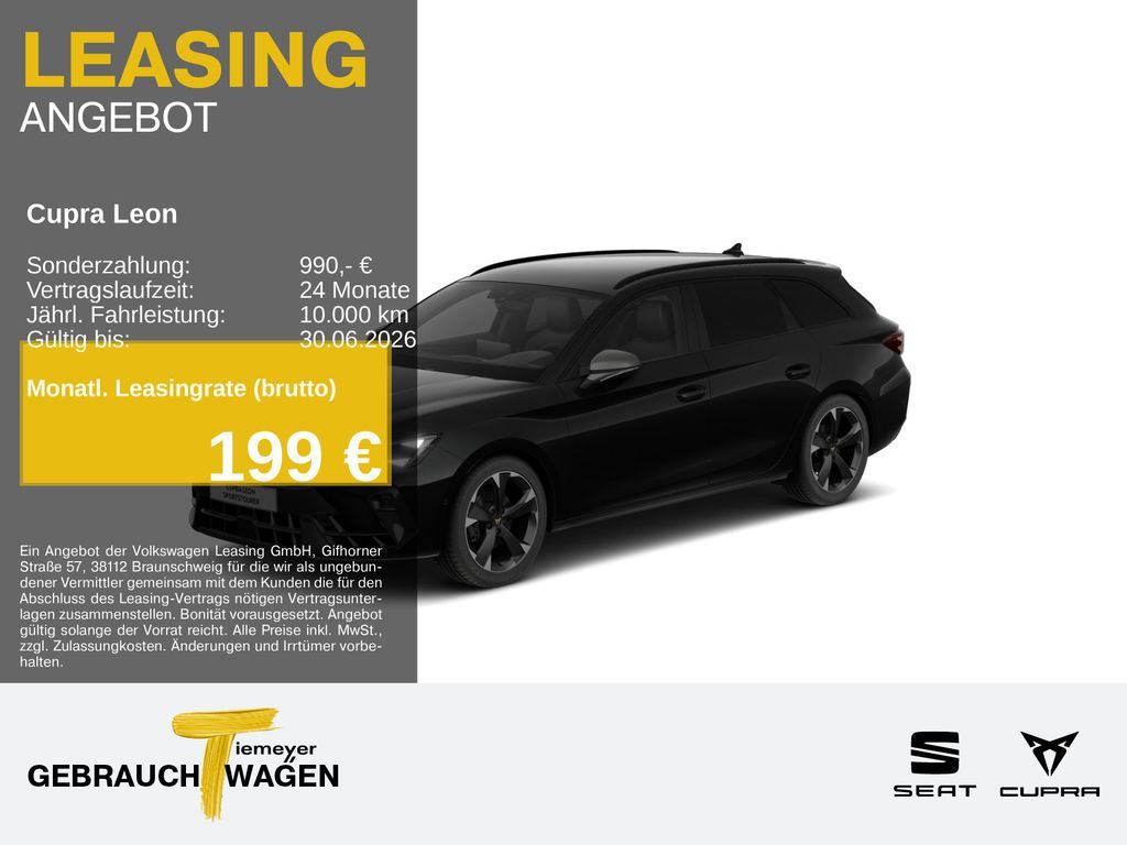 Cupra Leon Sportstourer 2.0 TDI DSG AHK KAMERA SUPERSP Leasing