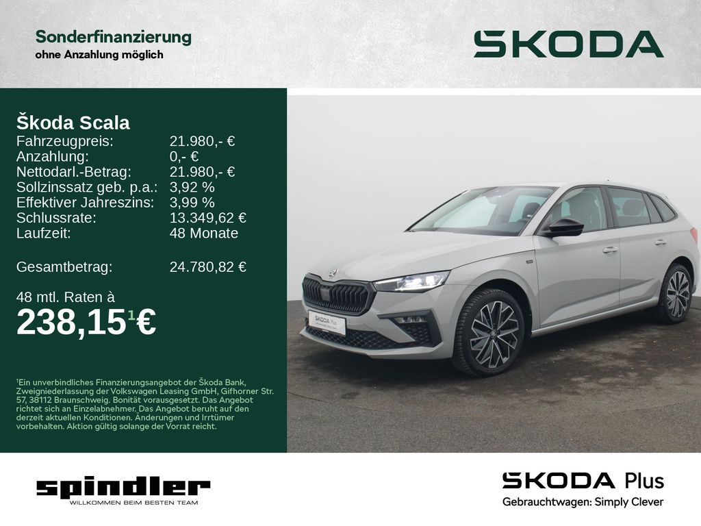 Skoda Scala Tour Black 1.0TSI DSG/ SmartLink, LED, RFK Leasing