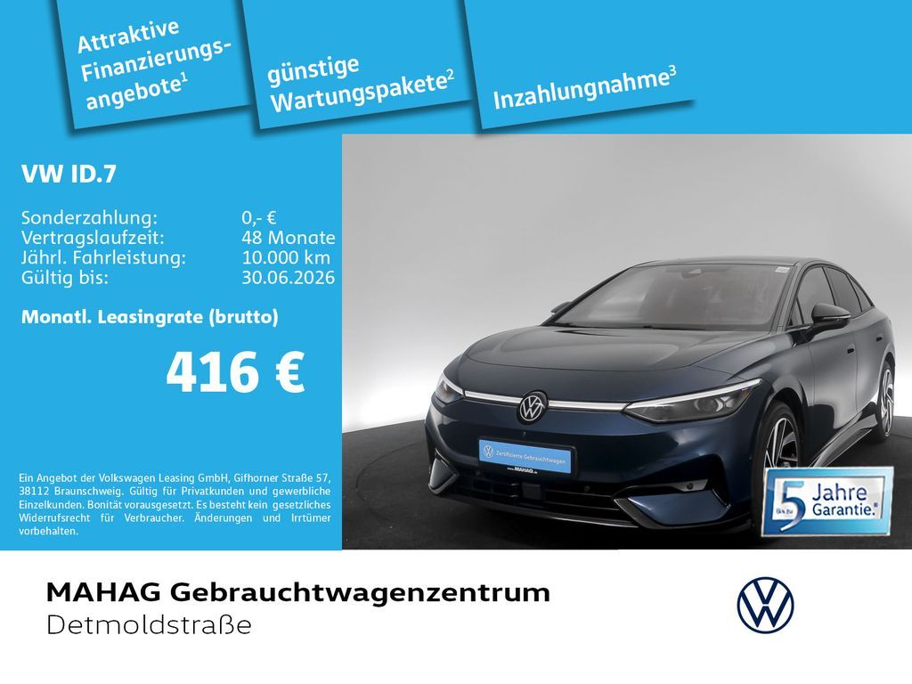 Volkswagen ID.7 Pro 210KW NaviProMax 360° DCC IQ.Drive eKla Leasing