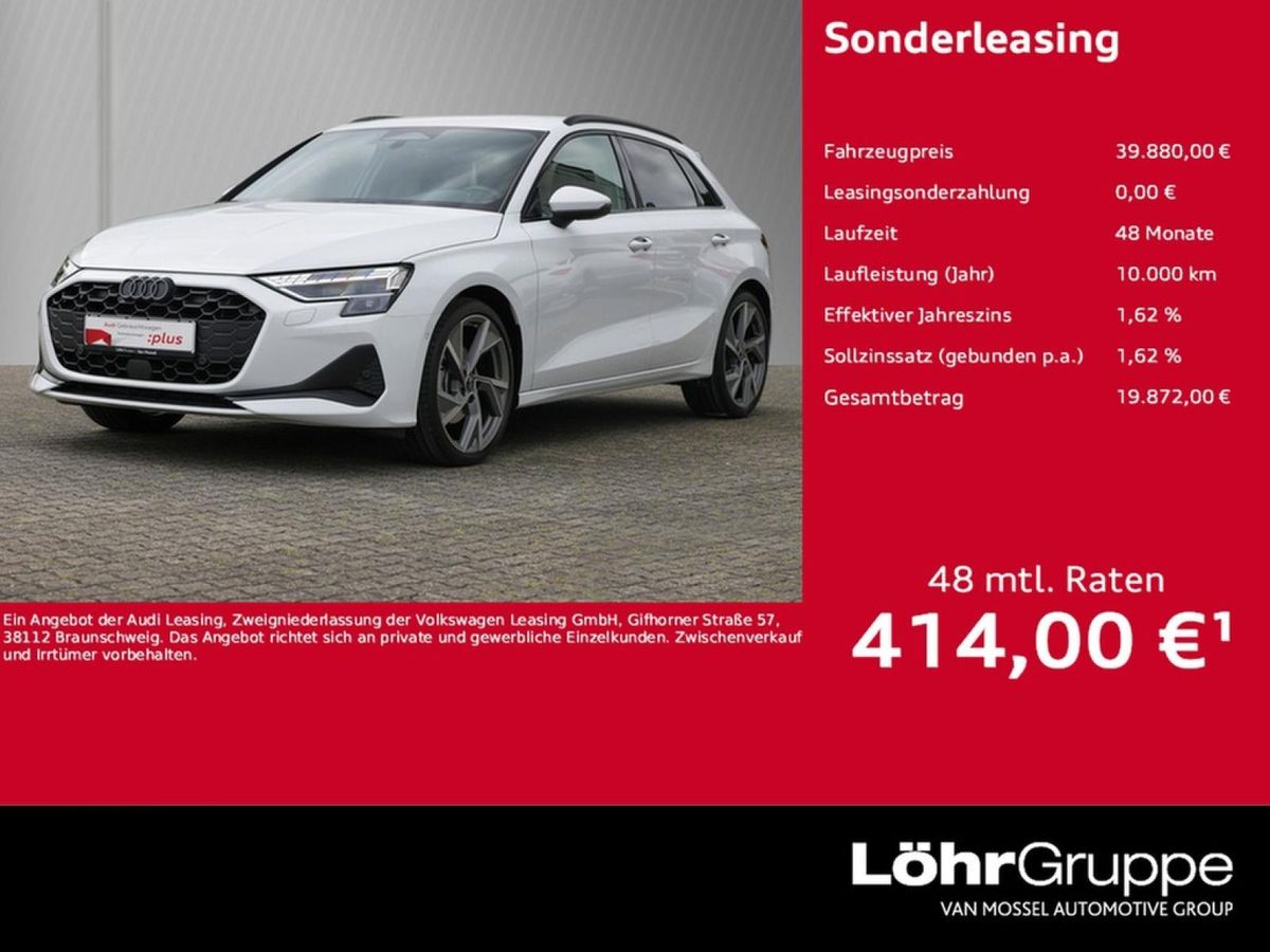 Audi A3 Sportback advanced TFSI quattro S-tronic GWP Leasing