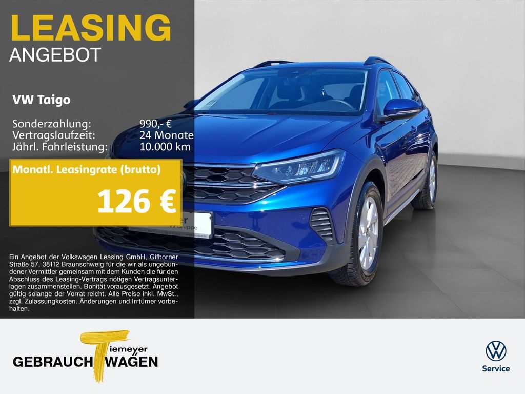 Volkswagen Taigo 1.0 TSI LIFE NAVI KAMERA APP-CON SITZHZ Leasing