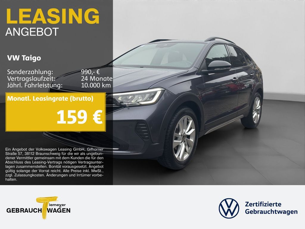 Volkswagen Taigo 1.0 TSI DSG GOAL+ LED NAVI LM17 Leasing