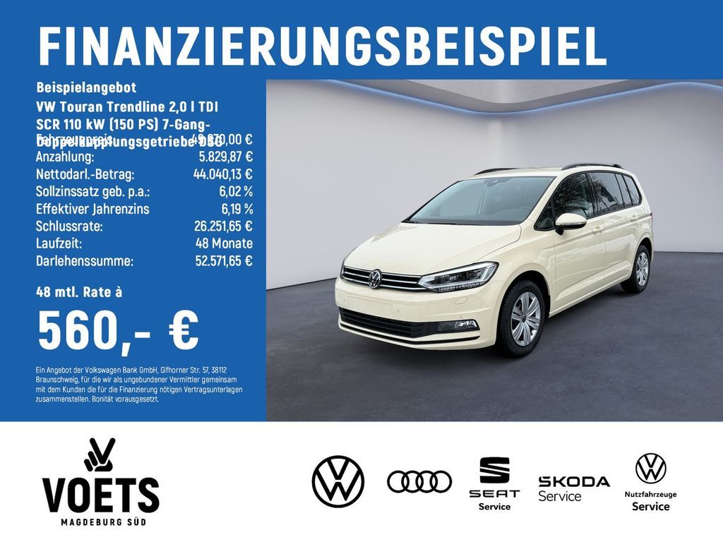 Volkswagen Touran Trendline 2,0 l TDI SCR 110 kW (150 PS) 7 Leasing