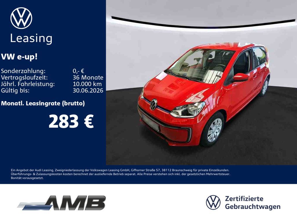 Volkswagen e-up! Navi/Sitzhz/CCS/beheiz.FS/Climatronic/4Tür Leasing