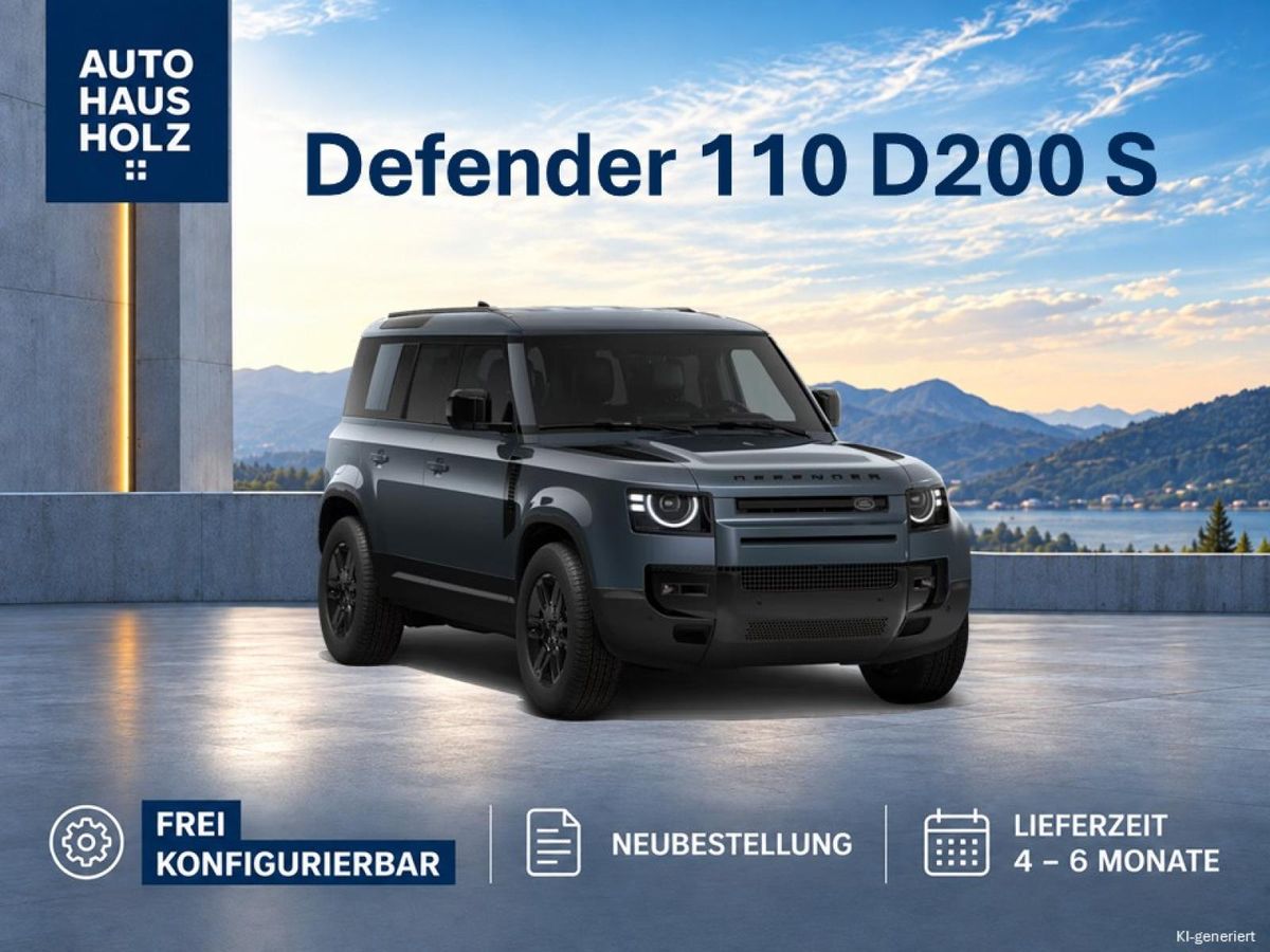 Land Rover Defender Neubestellung! Defender 110 D 200 S - FAHRASSISTENTSPAKET - BLACKPAKET - 360 GRAD KAMERA - SHZ Leasing