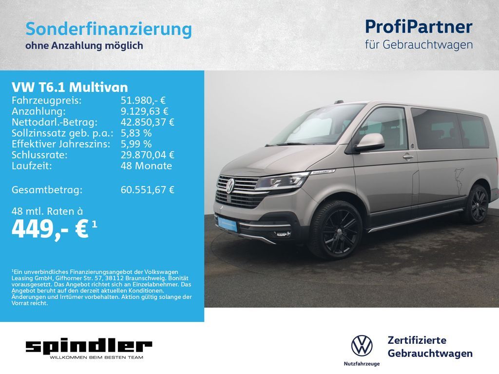 Volkswagen T6.1 Multivan PanAmericana 4M DSG / Standh, AHK Leasing