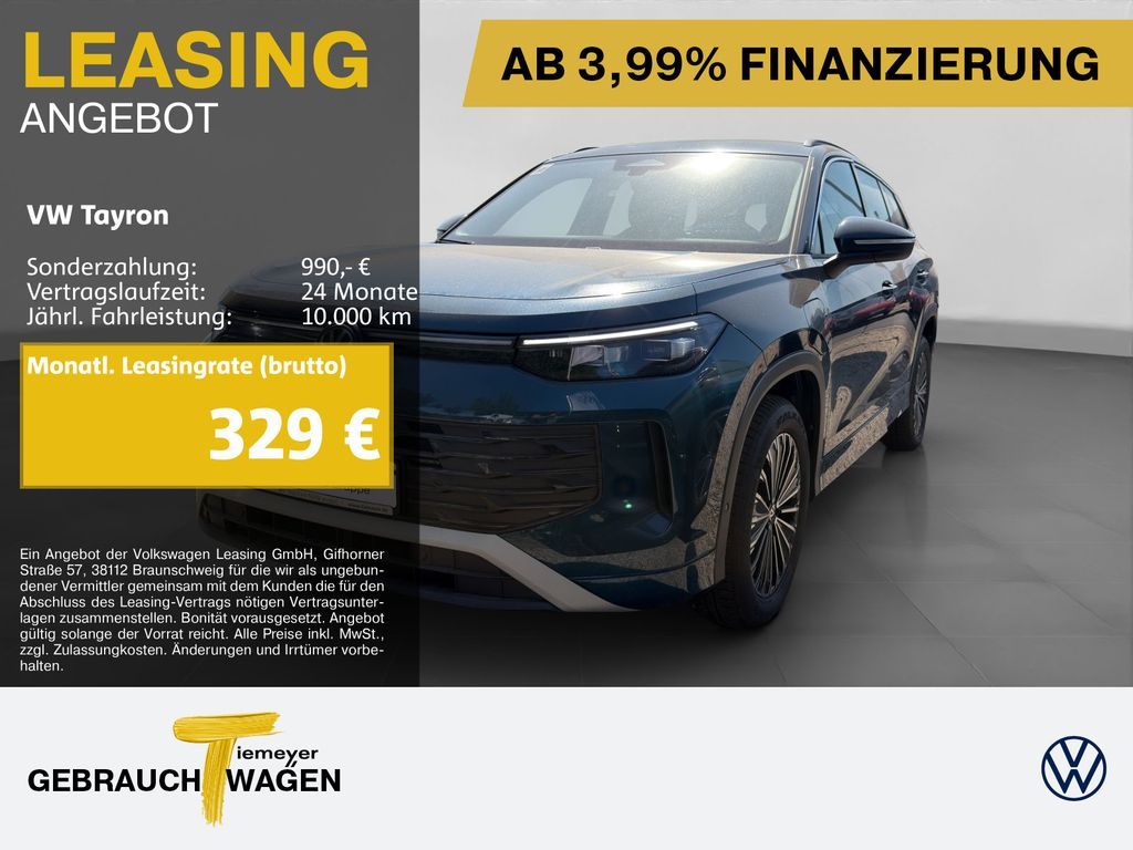 Volkswagen Tayron 1.5 TSI eHYBRID LIFE LM18 AHK KAMERA SITZ Leasing