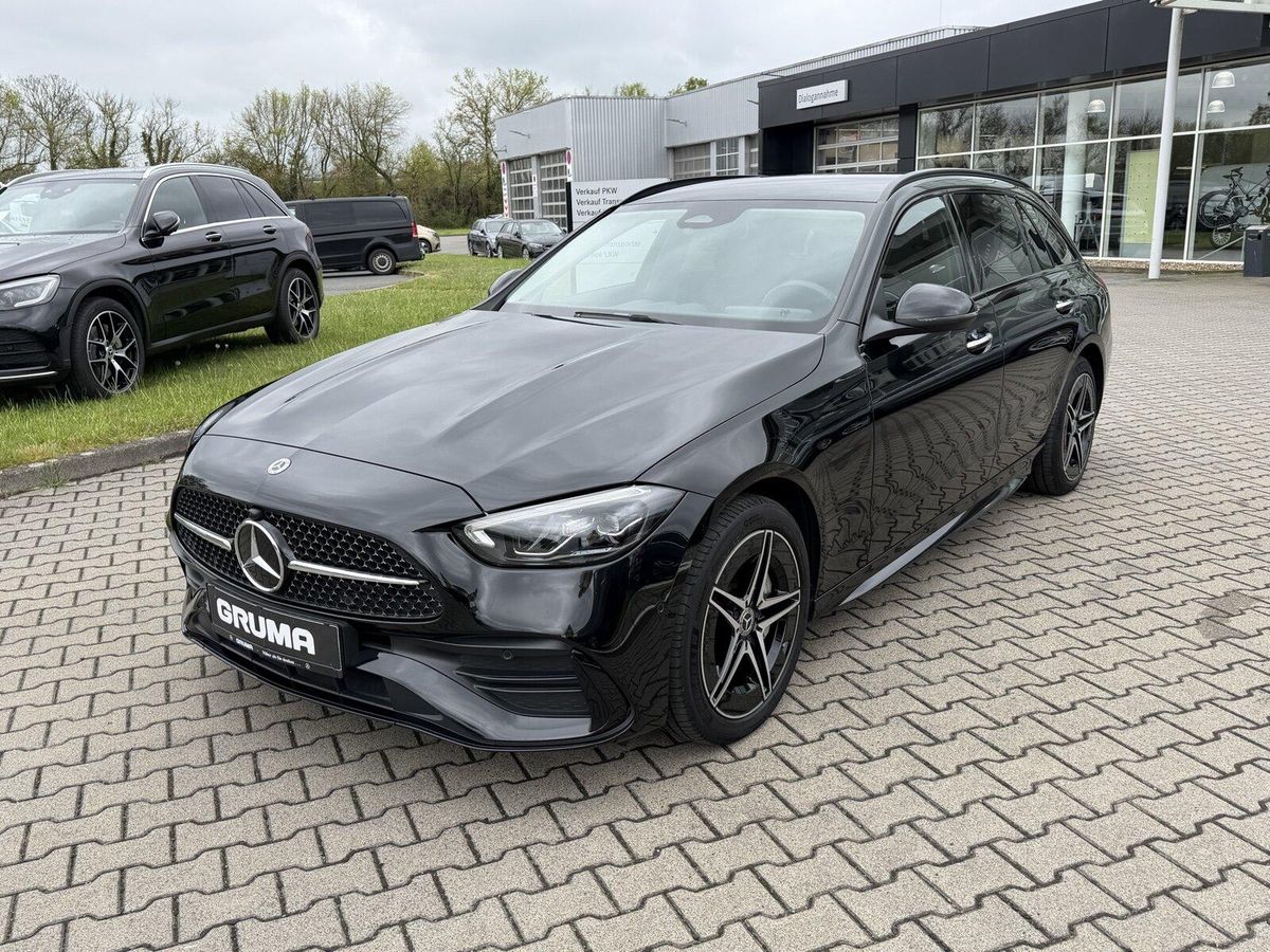 Mercedes-Benz C 300 e T-Modell mit 0,5% Versteuerung+AMG+Night+Keyless+LED+AHK+2 Jahre Garantie Leasing