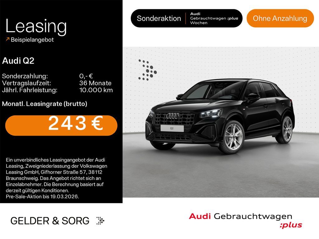 Audi Q2 30 TFSI S line Matrix*AHK*CarPlay*Sportsitze Leasing
