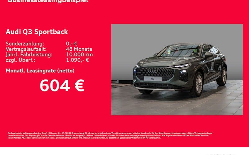 Audi Q3-sportback E-hybrid 200kW S Tronic 5dr Kauf