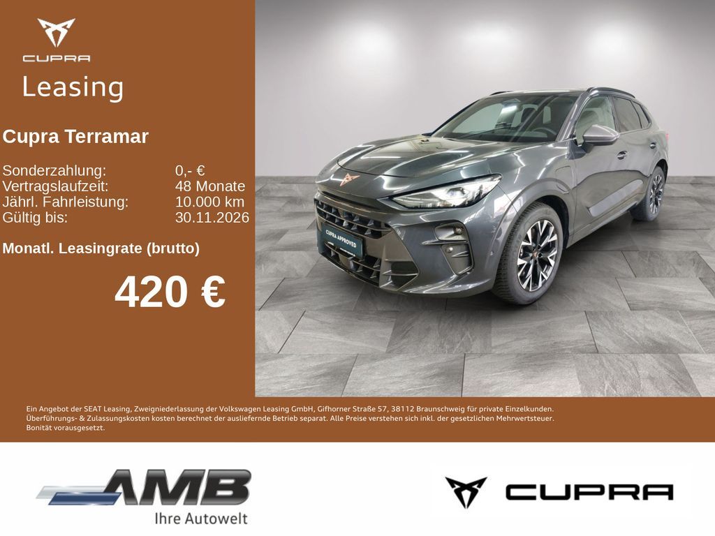 Cupra Terramar 1.5 e-HYBRID LED/HuD/Navi/Edge/06.30Gar Leasing