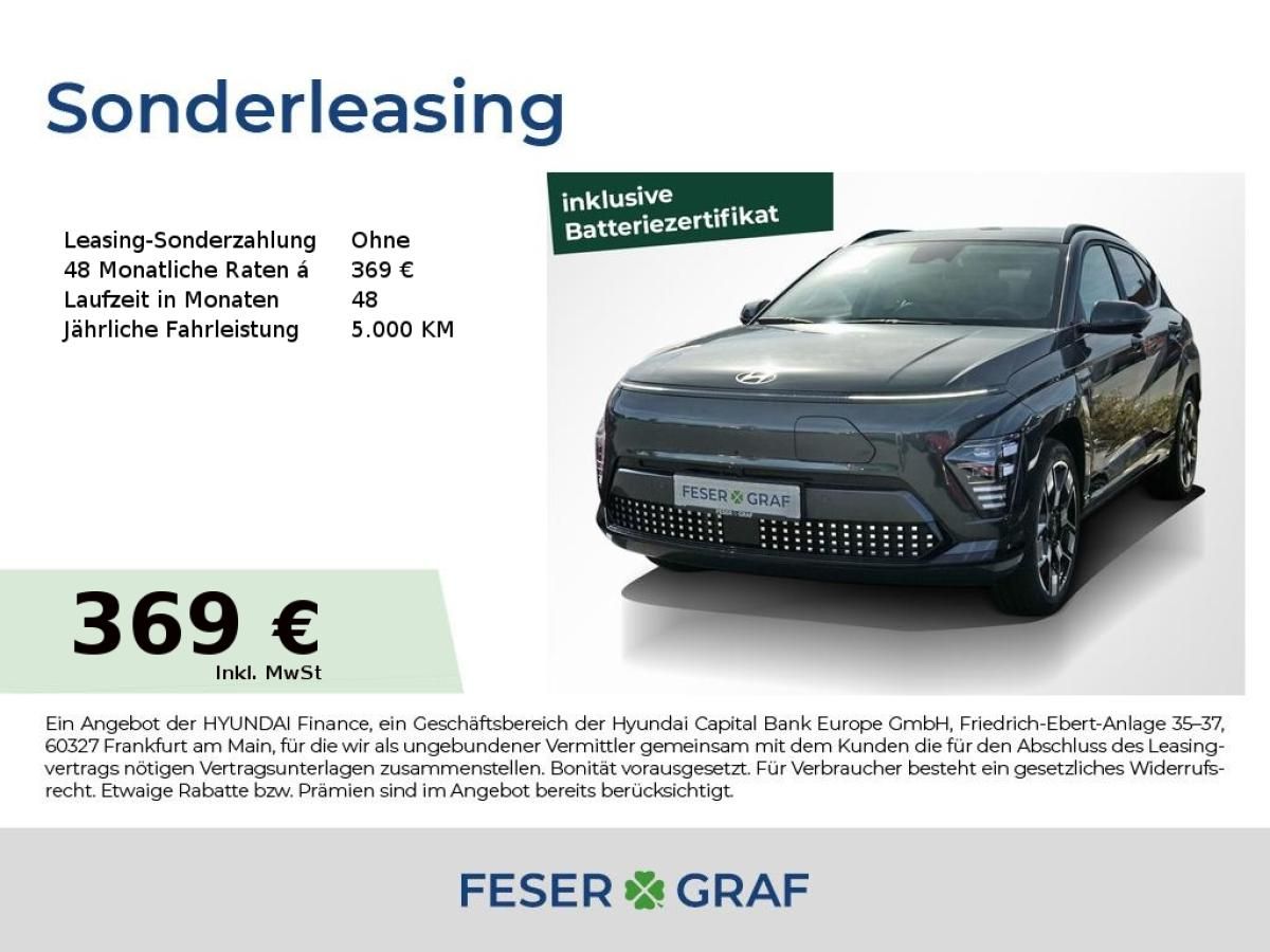 Hyundai KONA Kona PRIME TECHNIK-PAKET 19 LED NAVI 360° SITZ Leasing