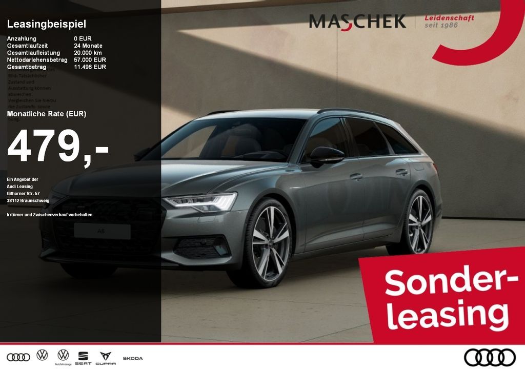 Audi A6 Avant S Line 50 TFSIe 99UPE HUD HD-Matrix B&O Leasing