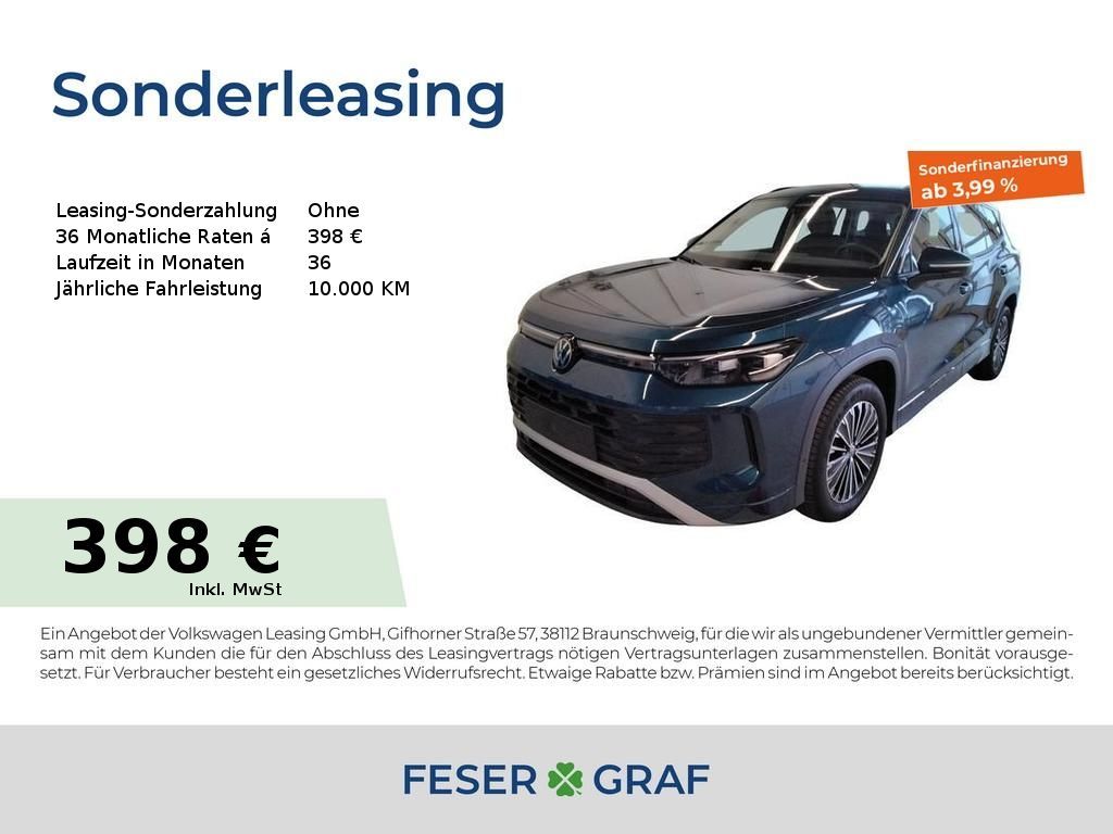 Volkswagen Tayron Life 1.5 eHybrid AHK RFK SHZ LHZ ACC Navi Leasing