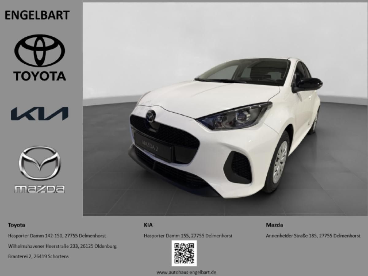 Mazda 2 Hybrid Prime-Line ACC Apple CarPlay Android Auto Klimaautom Musikstreaming DAB Spurhalteass. Leasing