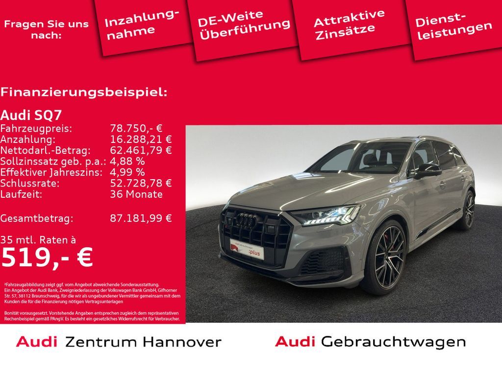 Audi SQ7 4.0 TFSI quattro competition plus Laser Pano Leasing