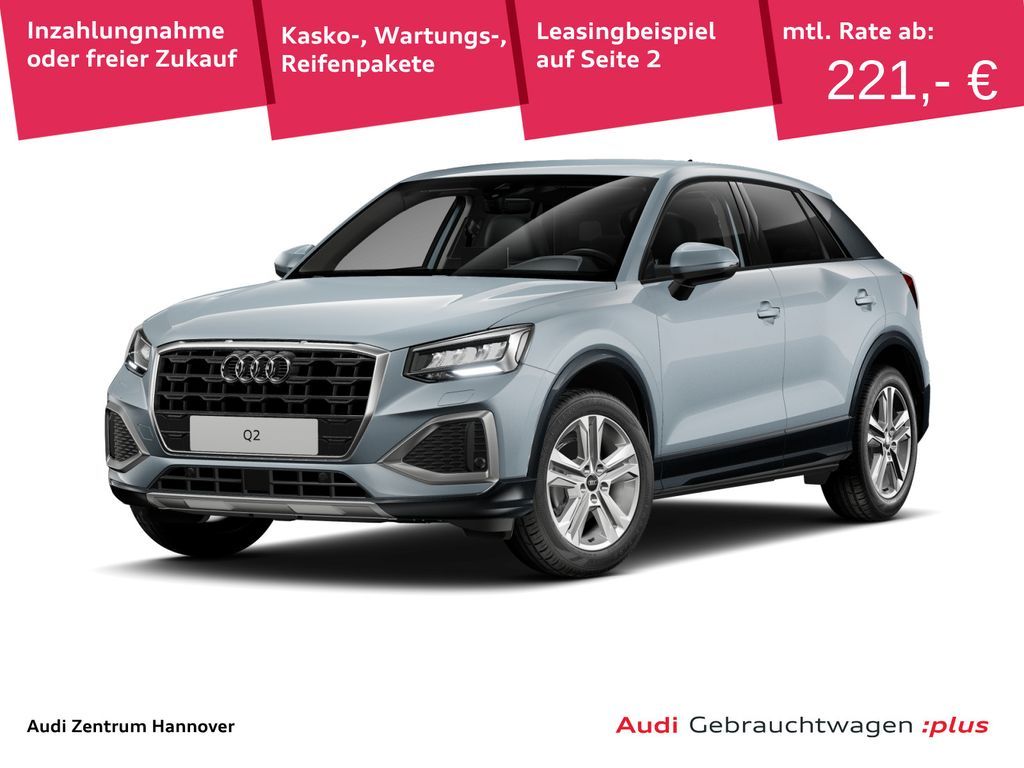 Audi Q2 advanced 30 TFSI Kamera virtual LED Leasing
