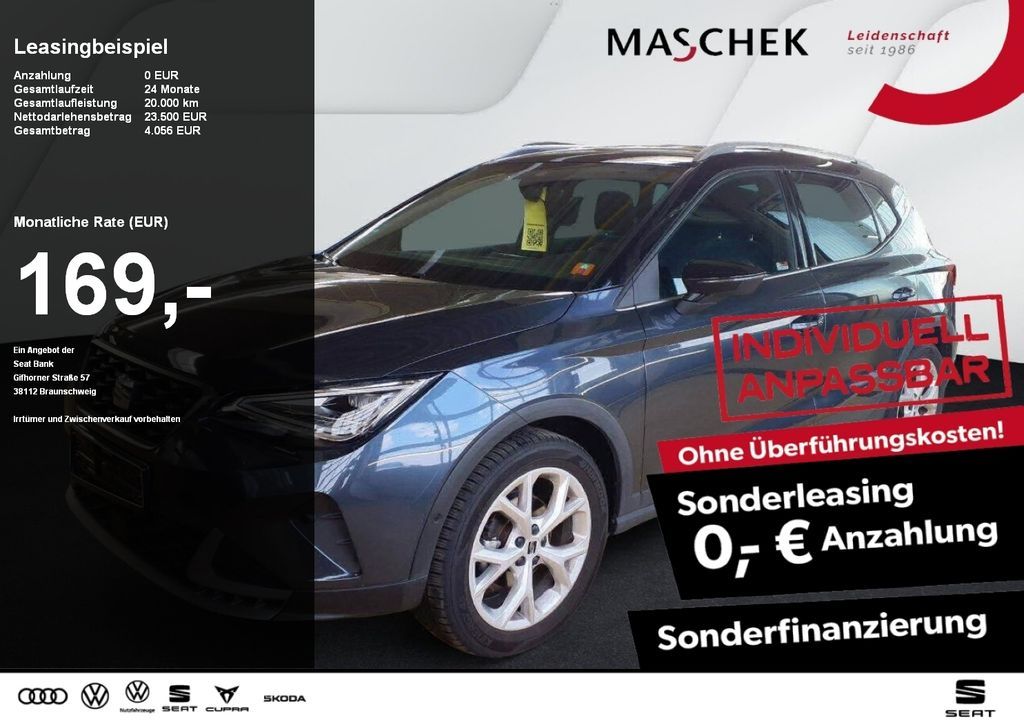 Seat Arona FR 1.0 TSI Sonderleasing ohne zzgl Kosten! Leasing