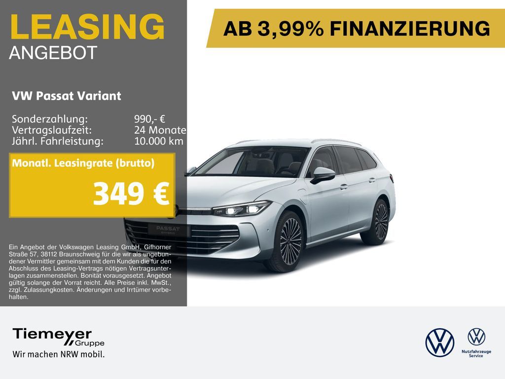 Volkswagen Passat Variant eHybrid ELEGANCE HuD 360° ASSIST Leasing