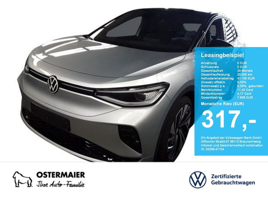 Volkswagen ID.5 GTX 340PS 4M NP.69T ACC.5J-G.WÄRMEPUMPE.KAM Leasing