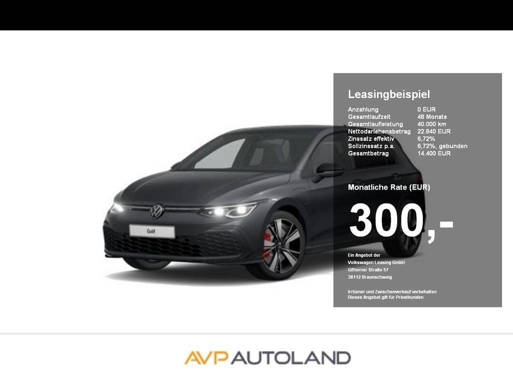 Volkswagen Golf VIII GTE 1.4 TSI DSG eHybrid | NAVI | AHK | Leasing