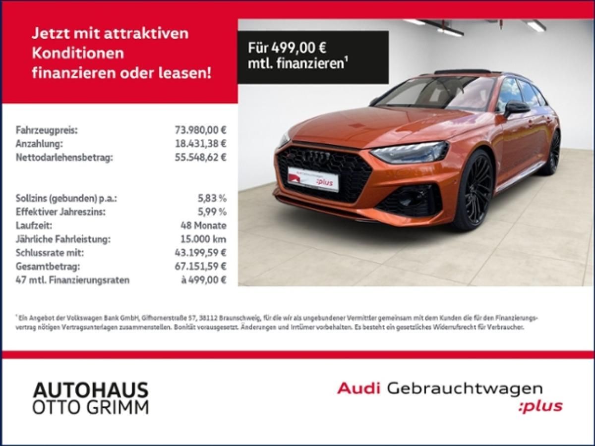 Audi RS4 Avant 2.9 TFSI quattro Tiptronic LEDER Leasing