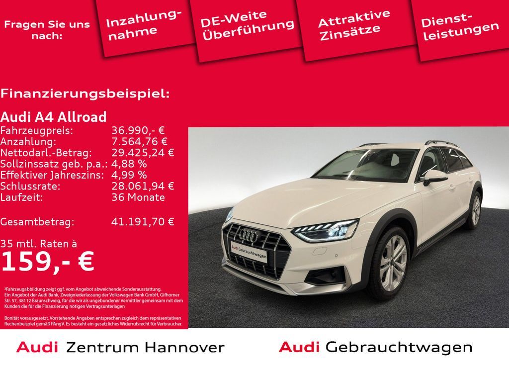 Audi A4 allroad 40 TDI quattro Kamera AHK virtual LED Leasing