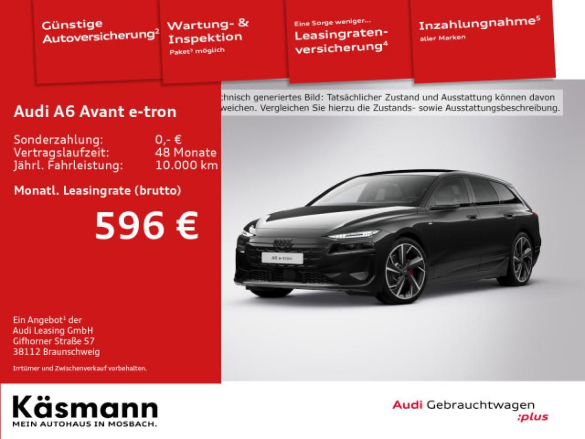 Audi A6 e-tron Avant WINTERRÄDER 2x S line AHK HUD LUFT PANO MATRIX Leasing
