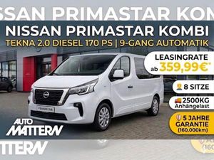 Nissan Primastar 🚐 Primastar TEKNA • 8 Sitze •9-G  Automatik • 170 PS • 5 Jahre Garantie • LED