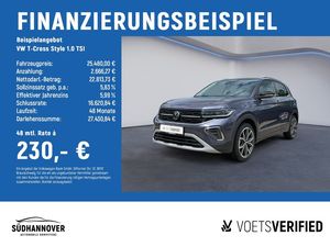 Volkswagen T-Cross Style 1.0 TSI Rear View+PDC+LED