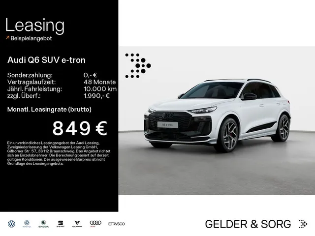 Audi Q6 SUV e-tron quattro 315kW S line business MJ27