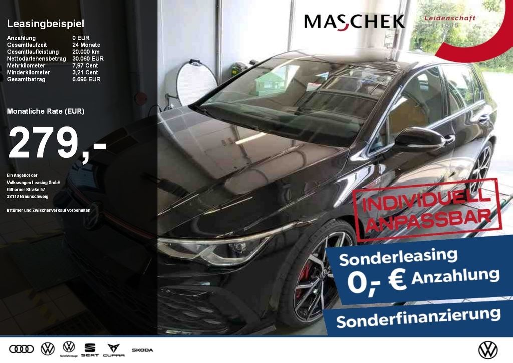 Volkswagen Golf GTI Sonderleasing DCC Standh Harman Estoril Leasing