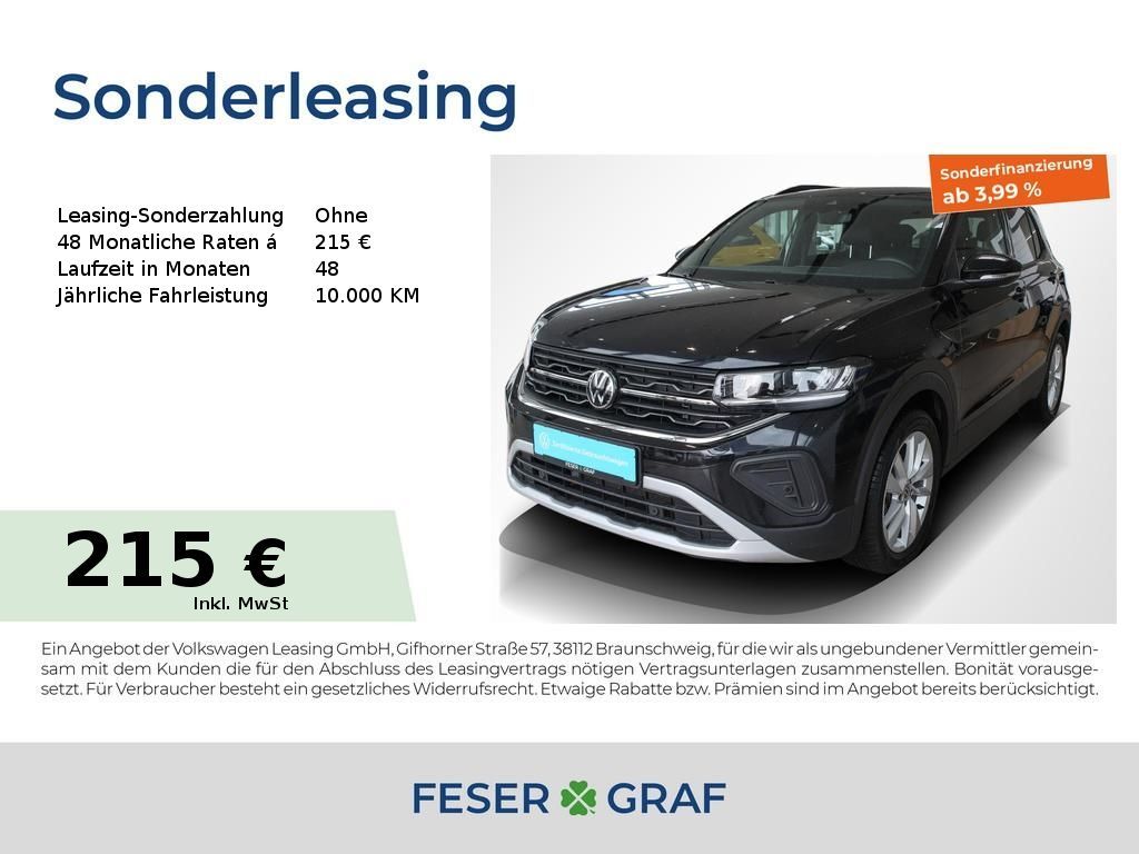 Volkswagen T-Cross 1.0 TSI Goal DSG ACC AHK LED Navi Sitzh. Leasing