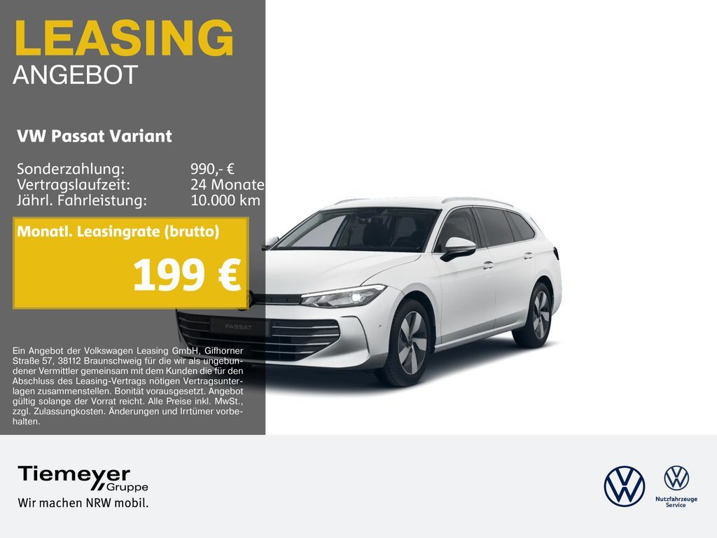 Volkswagen Passat Variant 1.5 TSI DSG BUSINESS NAVI AHK KAM Leasing