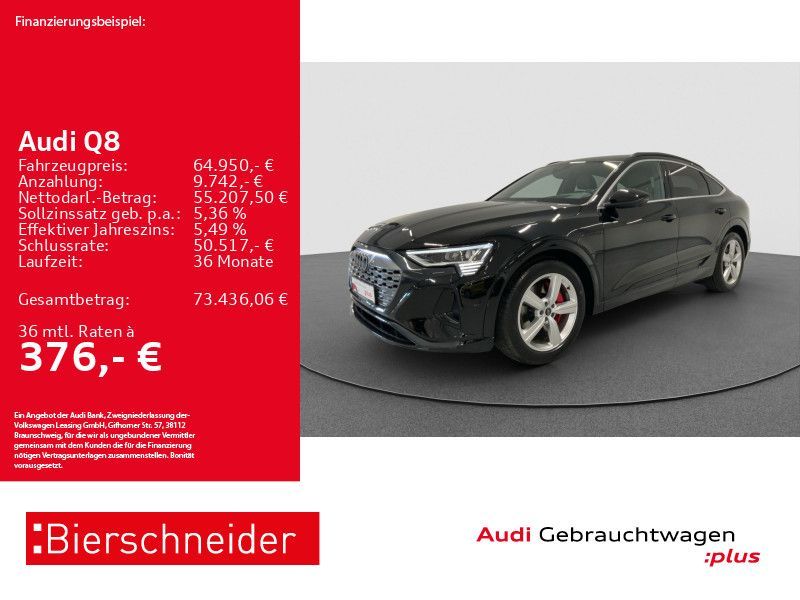 Audi Q8 Sportback 55 e-tron S-Line AHK MATRIX HuD 360 Leasing
