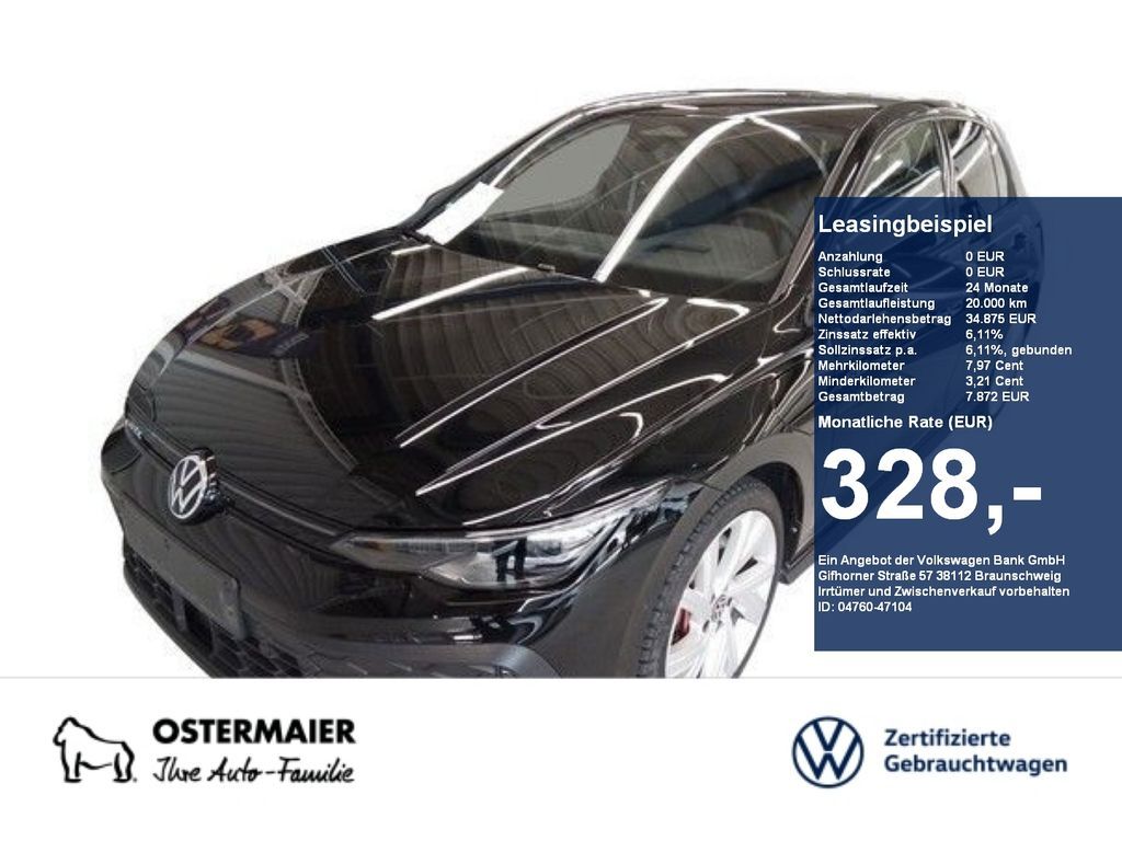 Volkswagen Golf VIII GTE BLACK STYLE 1.5eTSI 272PS DSG HYBR Leasing