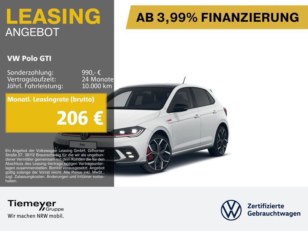 Volkswagen Polo GTI PANO LM18 BEATS ASSIST Leasing